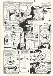 Keith Giffen - Superman vs Obelix - Action Comics # 579 - Superman in Gaul P2 - Planche originale