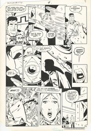 Keith Giffen - Superman vs Obelix - Action Comics # 579 - Superman in Gaul P4 - Planche originale