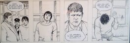 Milo Manara - Milo MANARA - striscia originale da "H.P. (Hugo Pratt) e Giuseppe Bergman" - Comic Strip