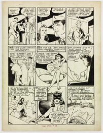 Joe Kubert - Speed Comics # 34 Black Cat - Illustration originale