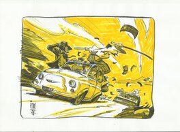 Roberto Ricci - Inktober  #18 Escape - Illustration originale