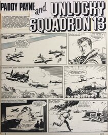 Peter Sarson - Paddy Payne and Unlucky Squadron 13 - Planche originale