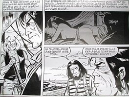 Jacques Géron - Planche des Conquistadores de la liberté (tome 2) - Comic Strip