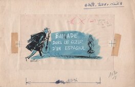 Georges Beuville - Georges Beuville - Balade dans le coeur d'un espagnol - Illustration originale
