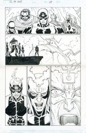 John Romita Jr. - The Last Fantastic Four Story - Black Bolt Medusa Gorgon Karnak Triton - Planche originale