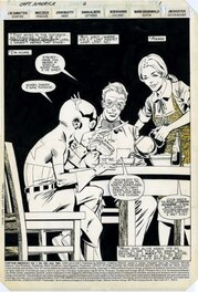 Mike Zeck - Captain America - Kid Cap mom & Dad - Comic Strip
