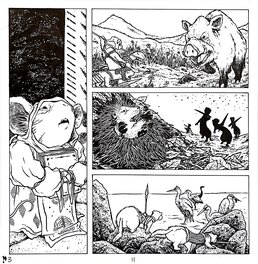 David Petersen - Mouse Guard - Black Axe #3 Page 11 - Comic Strip