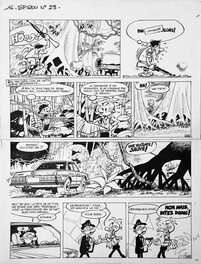 Jean-Claude Fournier - 1977 - Spirou et Fantasio - Kodo le Tyran - Page 18 (Planche 16) - Planche originale