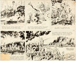 Hal Foster - Hal Foster Prince Valiant Sunday 22.01.1939 - Comic Strip