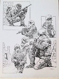 Thomas Frisano - Soldats - Illustration originale