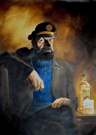 Frank Pé - Un fameux capitaine - Illustration originale