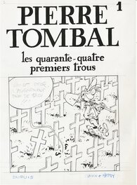 Marc Hardy - Pierre Tombal, couverture du tome 1, version 1. - Original Cover