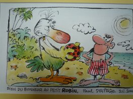 Paul Deliège - Bobo et l'oiseau du diable Vauvert - Original Illustration