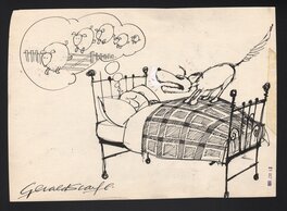 Gerald Scarfe - Barking sheep - Illustration originale