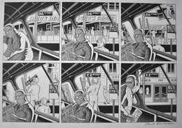 Paul Kirchner - Le bus - Planche originale