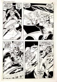 Gene Colan - Captain America vs Nick Fury - Comic Strip
