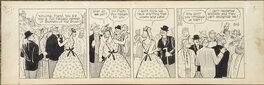 Frank King - GASOLINE ALLEY - Un strip de 1955 - Planche originale