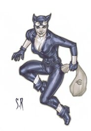 Stéphane Roux - Catwoman par Roux - Illustration originale
