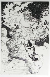 Tom Raney - Draxx vs. Thanos commission - Planche originale