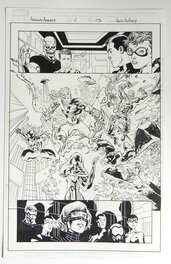Tom Raney - Avengers academy #11 p.13 - Planche originale
