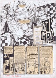 Jamie Hewlett - Deadline Comics #4 Tank Girl page by Jamie Hewlett - Œuvre originale
