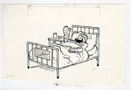 Will - Tif et Tondu, au lit! - Original Illustration