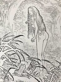 Bruno Maïorana - Garulfo - la princesse - Illustration originale