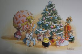 Loïc Jouannigot - Le Noël des Passiflore - Illustration originale
