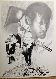 Paul Renaud - Couverture Danger Girl vs Army of Darkness - Couverture originale
