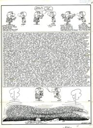 Serge Gennaux - 1978 - L'homme aux phylactères, "Le poids des mots" - Comic Strip