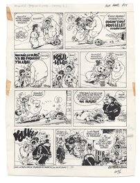 Marc Wasterlain - Le Docteur Poche, Koullélé, planche 2 du premier gag sur ce thème, 1981. - Planche originale