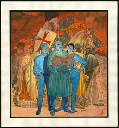 André Juillard - Le Triangle Secret T1 - Le Testament du Fou - Couv originale - Couverture originale