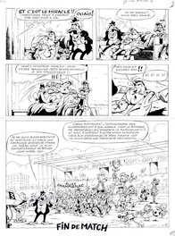 Nic - 1981 - Spirou et Fantasio / Robbedoes en Kwabbernoot (Page - Dupuis KV) - Planche originale