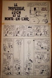 Paul Deliège - « Le Professeur Toc et le Monte-en-l’air », planche 1, circa 1961. - Comic Strip