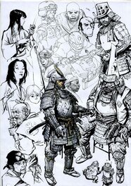 Kim Jung Gi - Kim jung gi - samurai drawing - Illustration originale