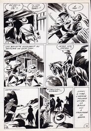 André Oulié - Zorro, 2ème série, n°128 pl. 19, SFPI, - Planche originale