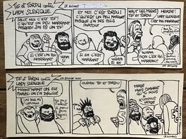 Daniel Goossens - TIF & TORDU - 2 strips de Goossens - Planche originale