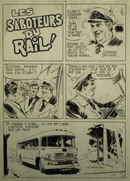 Claude-Henri Juillard - Les Saboteurs du Rail - Planche originale