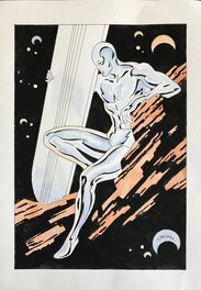 Thomas Frisano - Le Surfer d'Argent - Illustration originale