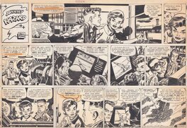 Frank Robbins - Johnny Hazard, Sunday 30/07/1961 - Planche originale