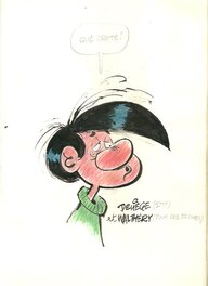 Paul Deliège - Gaston vu par Deliege Paul - Illustration originale