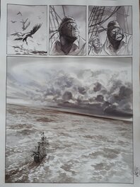 Sébastien Vastra - Jim Hawkins - Sombres héros de la mer - Planche originale