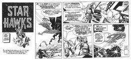 Gil Kane - Star Hawks sunday strip 1979 . - Planche originale