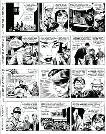 Joe Kubert - Tales of the Green Berets .4  Strips du 17 , 18 , 19 et 20 Aout 1966 . - Planche originale