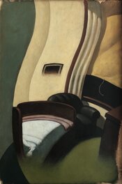 François Roca - Hommage à Edward Hopper - Illustration originale
