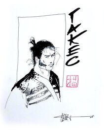 Frédéric Genêt - Samurai - Original art