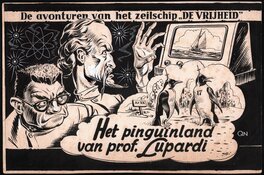 Pieter Kuhn - Kapitein Rob - Het Pinguineiland van Professor Lupardi - Couverture originale