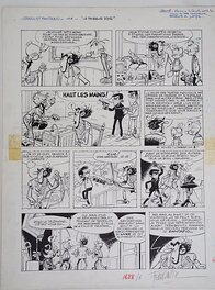 Jean-Claude Fournier - Spirou et Fantasio, Le faiseur d'or, page 11A, 11B - Planche originale