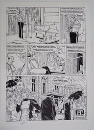 Jean Van Hamme - Les Maîtres de l'orge,  T 6, p 48; créée par Jean Van Hamme et illustrée par Francis Vallès - Planche originale