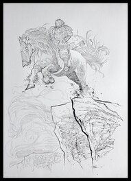 Bruno Maïorana - Cavalier démon - Original Illustration